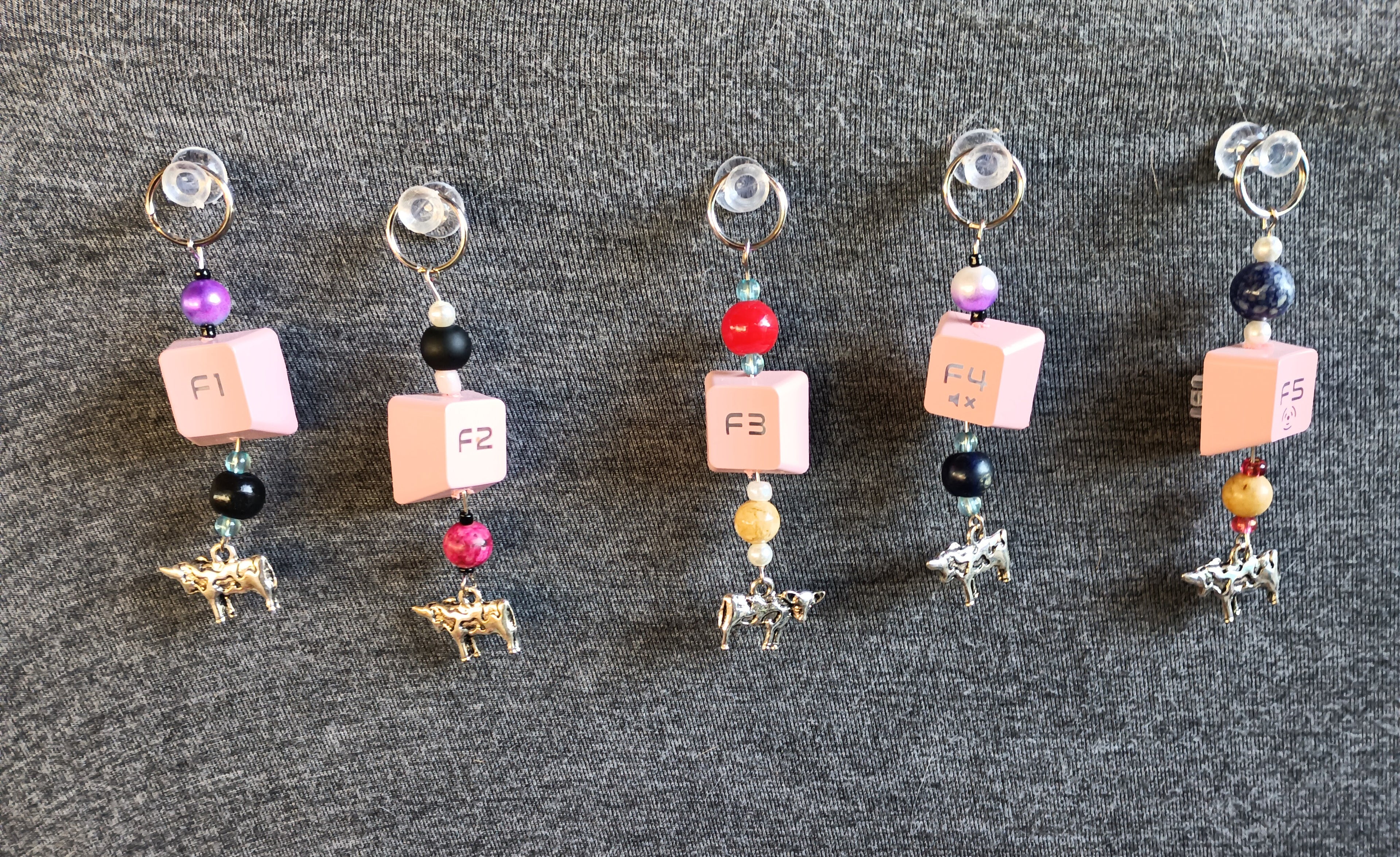 Set of Twister Charms