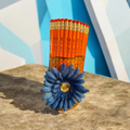 Pencil Wrapped Bottle Vase – Upcycled Desk & Decor Piece